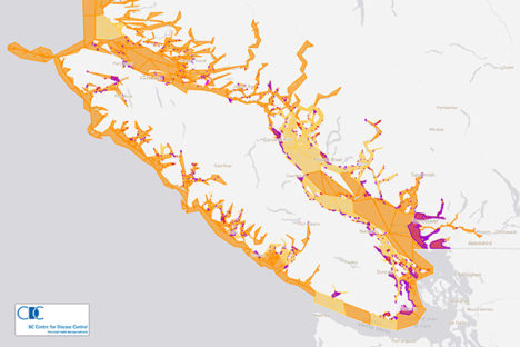 Shellfish Harvesting Status Map 600 | ARA Professional Travel & Support ...